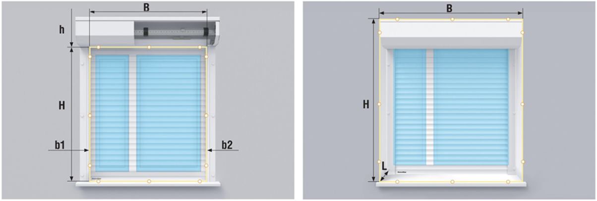 Рольставни взломостойкие на окна из экструдированного роллетного профиля RHE45M 3