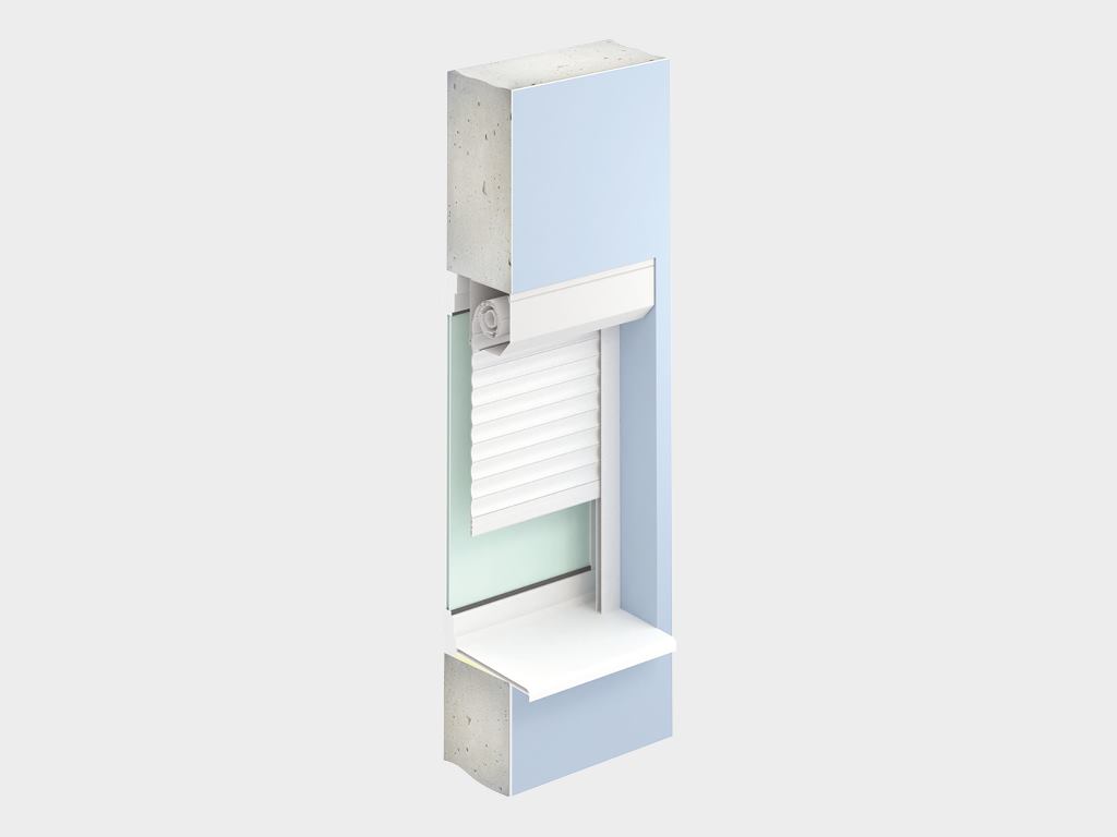 Рольставни взломостойкие на окна из экструдированного роллетного профиля RHE45M 5