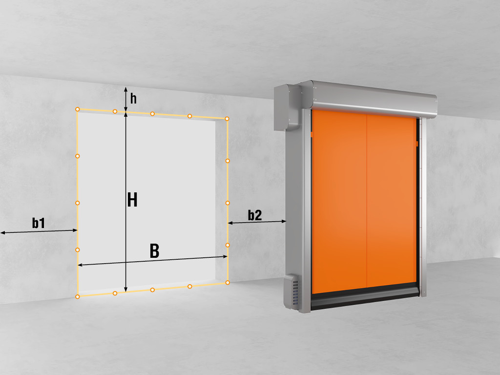 Ворота рулонные скоростные для морозильных камер 3