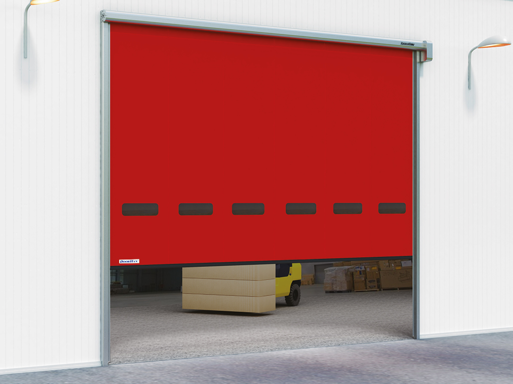 Скоростные рулонные ворота для наружного использования 12