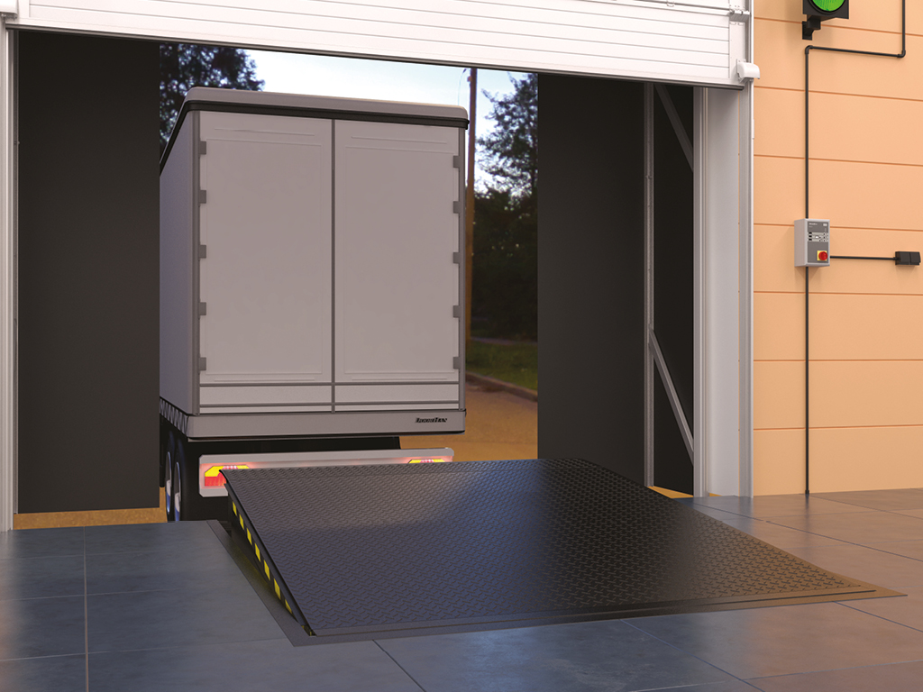 Платформа уравнительная с поворотной аппарелью 5