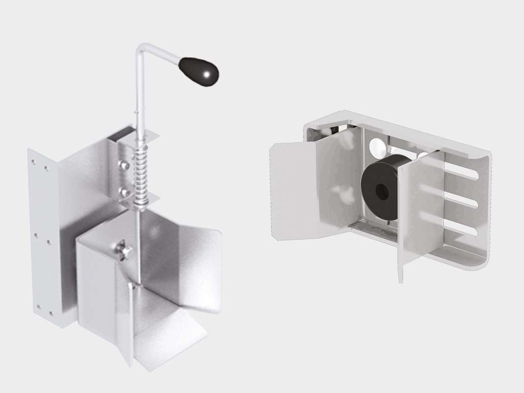 Откатные ворота со стальной рамой и заполнением сварной сеткой 14