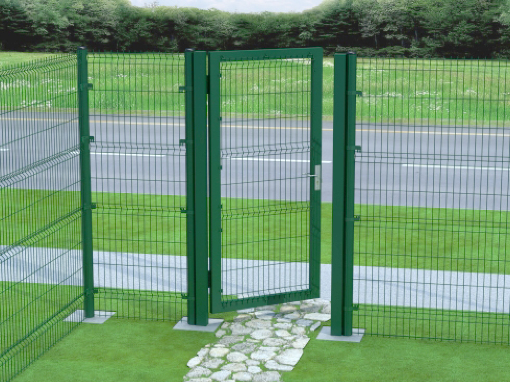 Калитка со стальной рамой и заполнением сварной сеткой 2