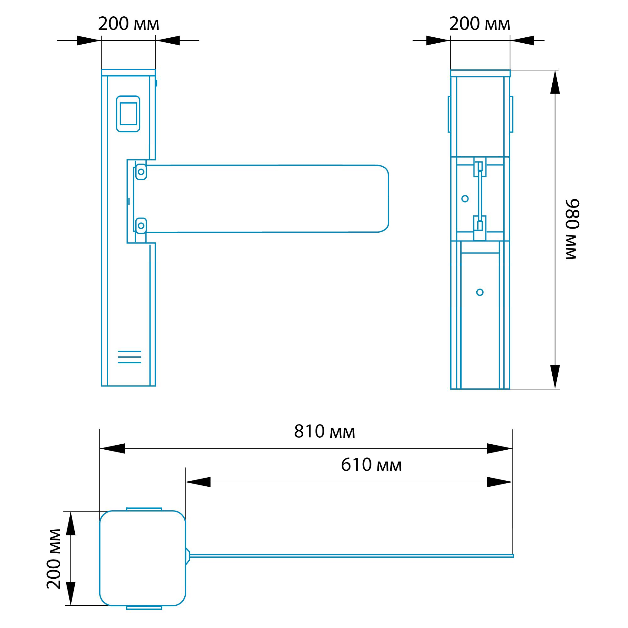 Автоматическая калитка БЛОКПОСТ КЛ 600 С 1