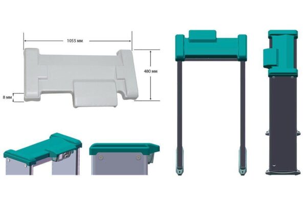 Арочный металлодетектор БЛОКПОСТ PC И 18 с измерением температуры тела 7