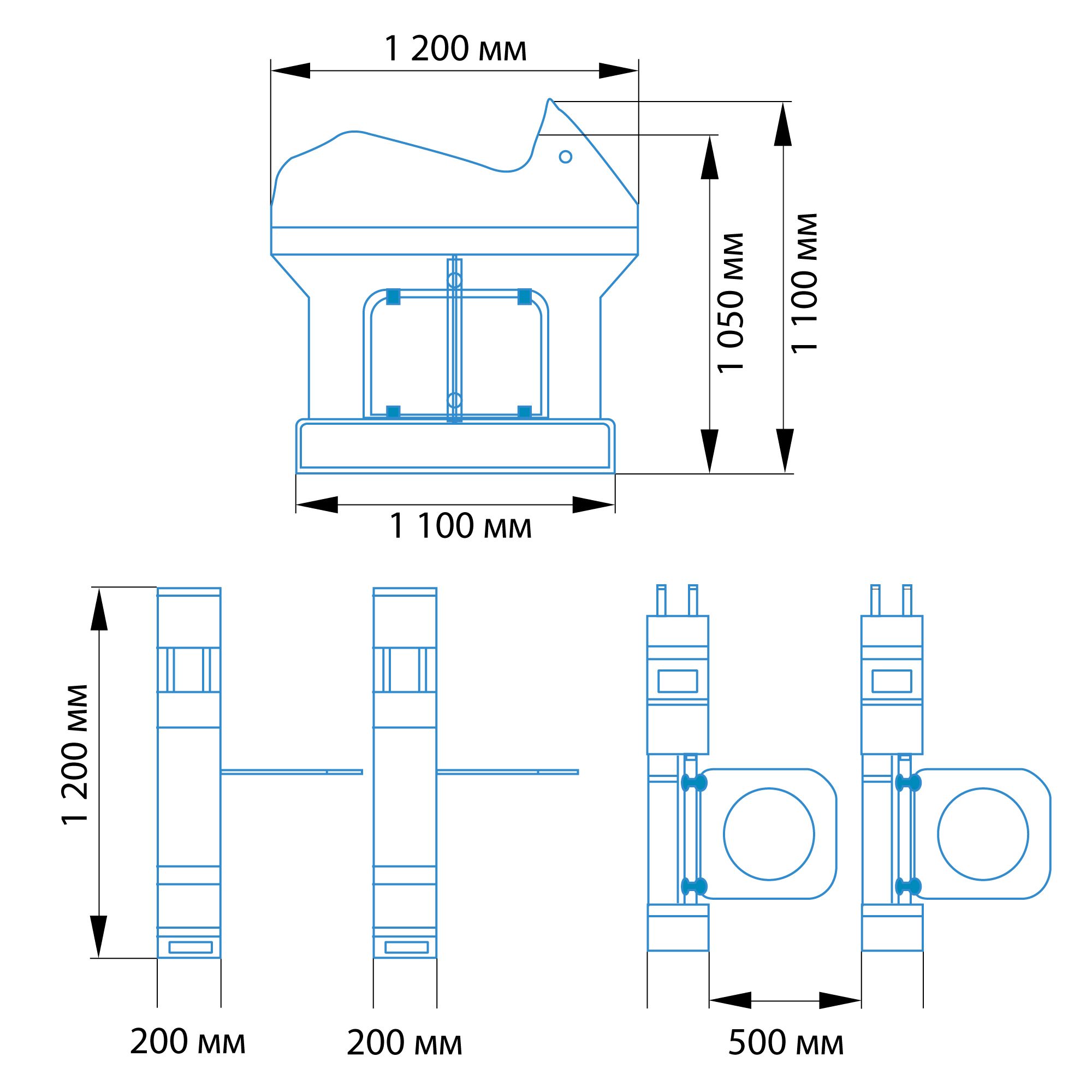 Детский турникет БЛОКПОСТ ТД 700 1