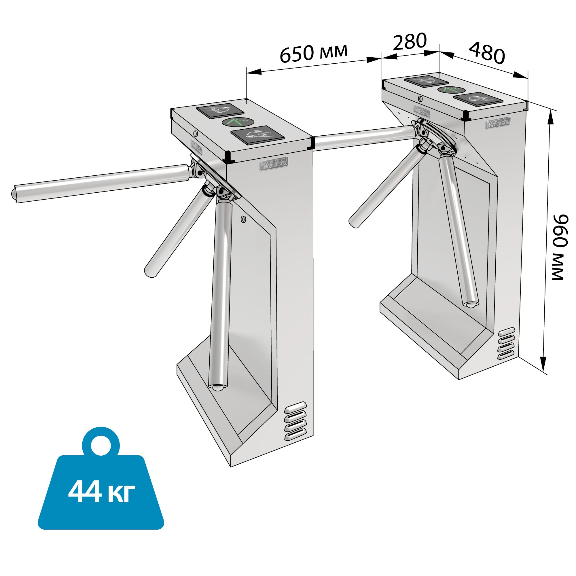 Турникет-трипод БЛОКПОСТ ТРД 600 2