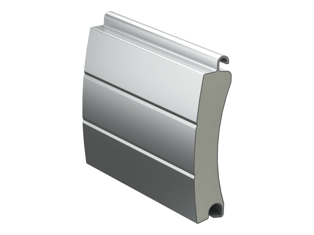 Ворота рулонные (Рольворота) из пенозаполненного роллетного профиля RH77M 10