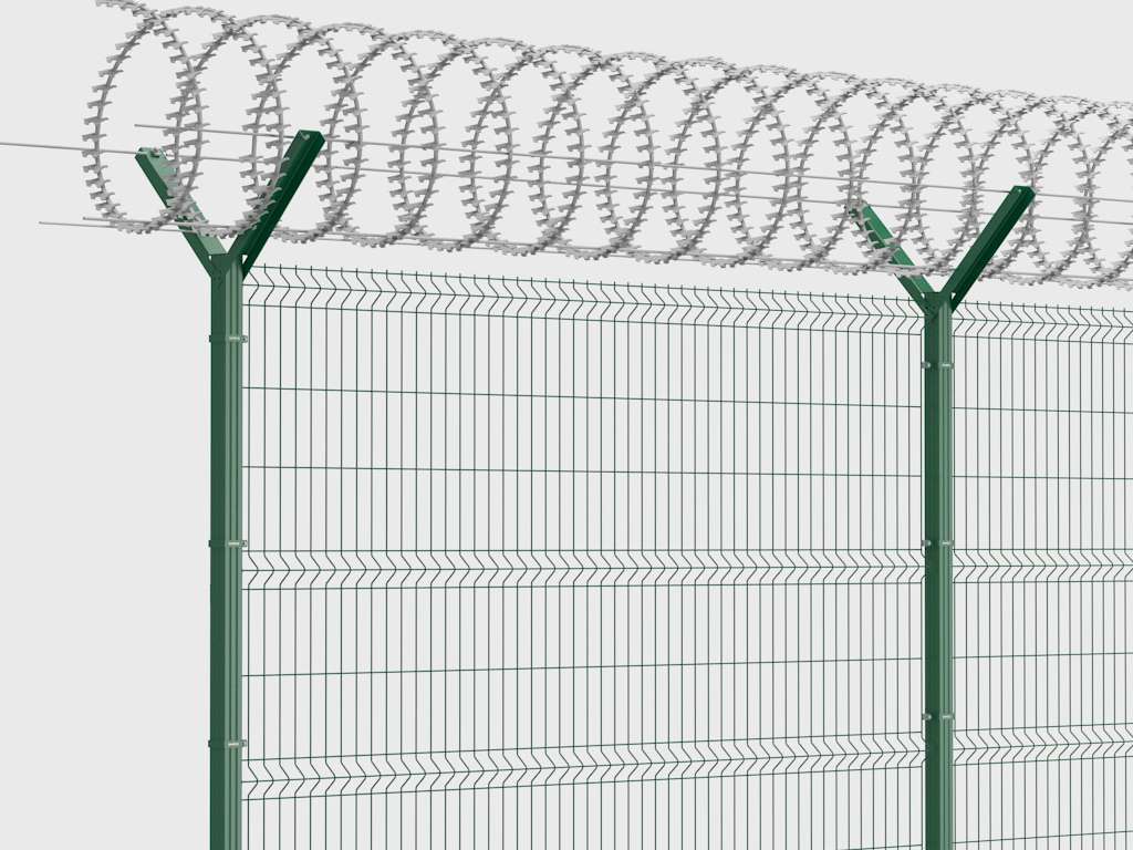 Забор из заборной секции «Оптима Лайт» и стального прутка 3,5 мм 15 Забор из заборной секции «Оптима Лайт» и стального прутка 3,5 мм 15