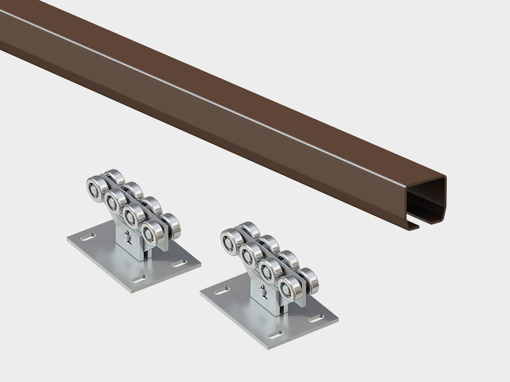 Откатные ворота из профлиста Revolution 17 Откатные ворота из профлиста Revolution 17