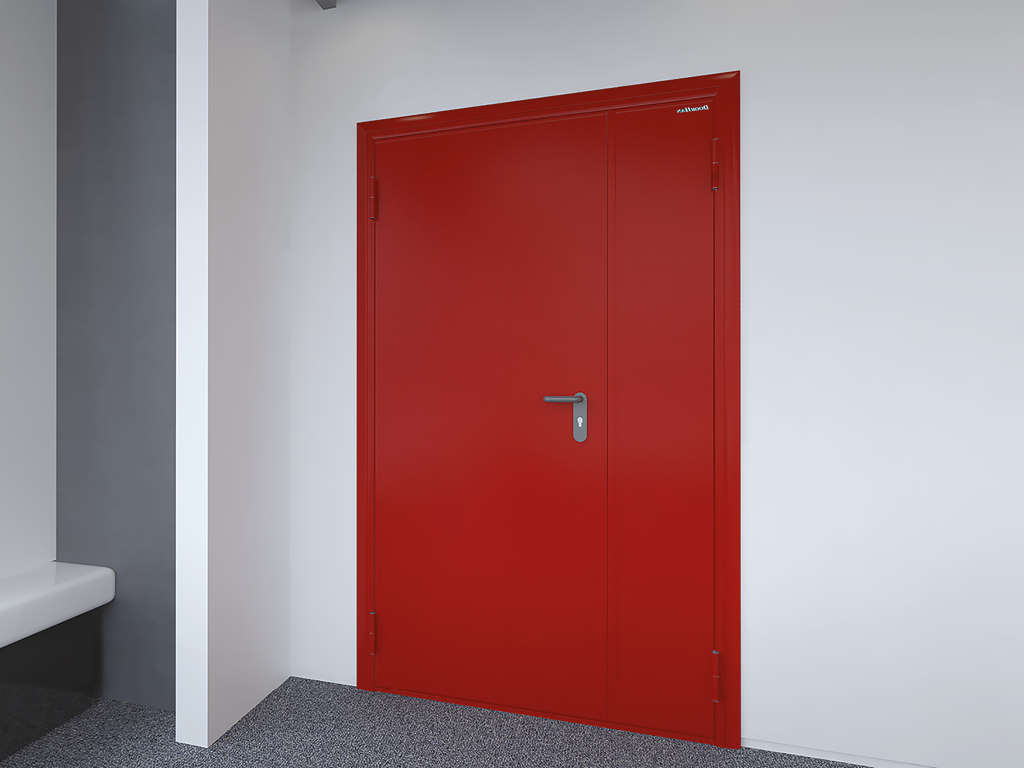 Противопожарные двери двустворчатые 18