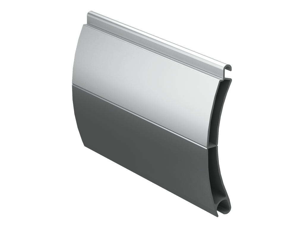 Рольставни на витрину взломостойкие из экструдированного роллетного профиля RHE58M 9