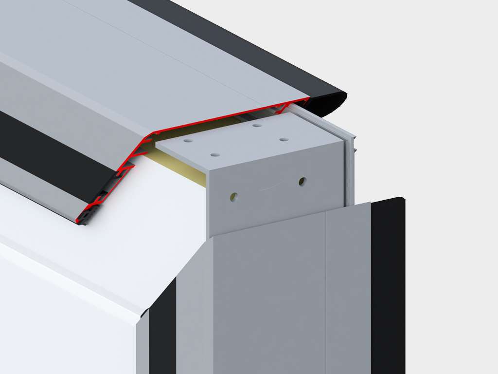 Холодильные двустворчатые распашные двери IsoDoor IDH2 для морозильных камер 20