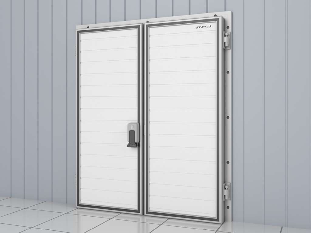 Холодильные двустворчатые распашные двери IsoDoor IDH2 для морозильных камер 31