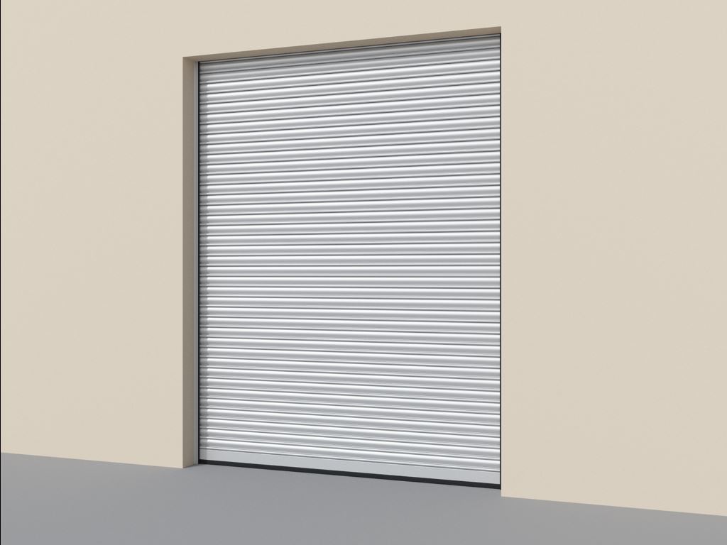 Ворота рулонные стальные с навальным приводом 5
