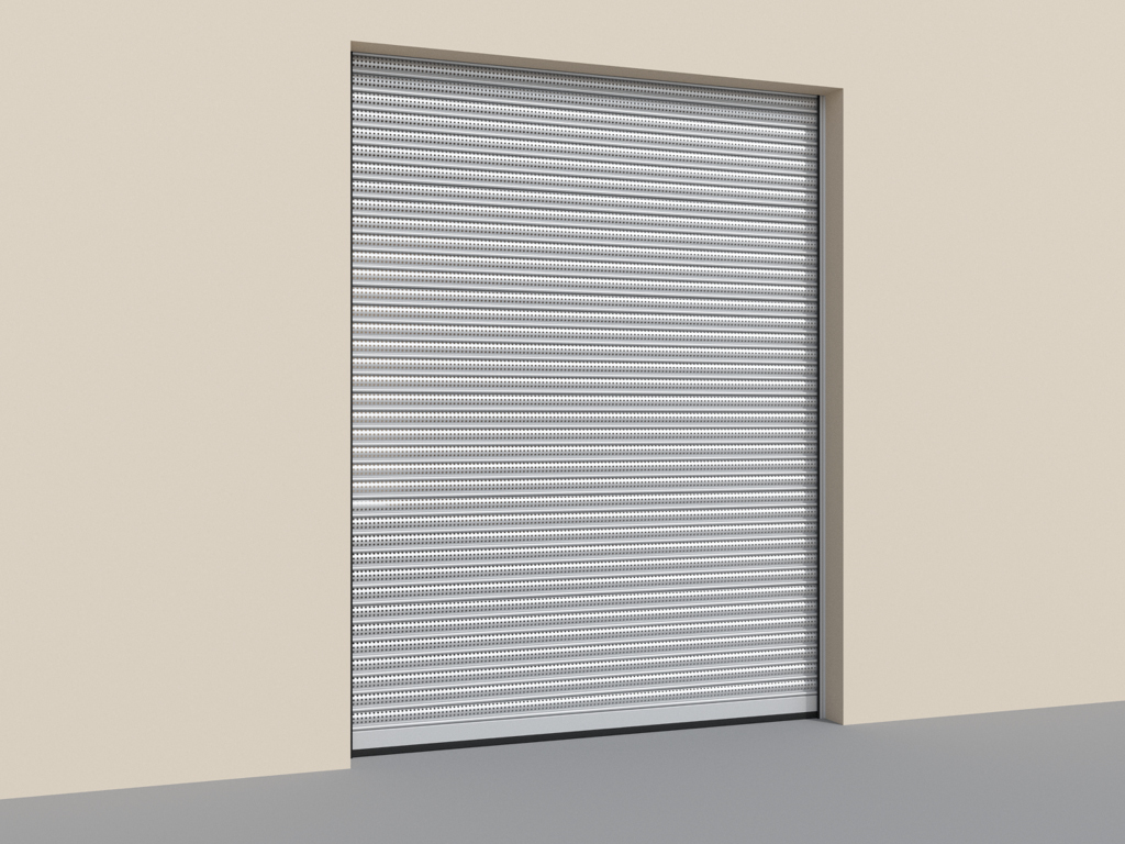 Ворота рулонные стальные с внутривальным приводом 7