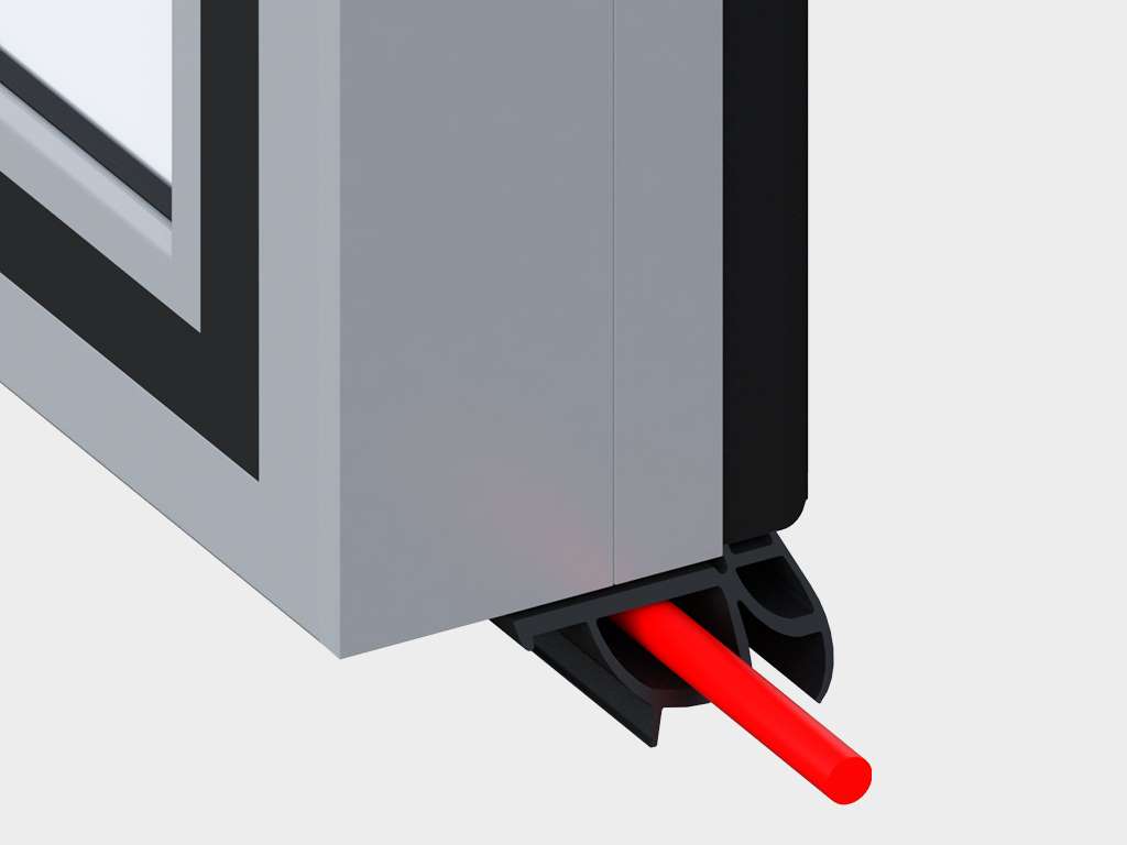 Холодильные двустворчатые распашные двери IsoDoor IDH2 для морозильных камер 22