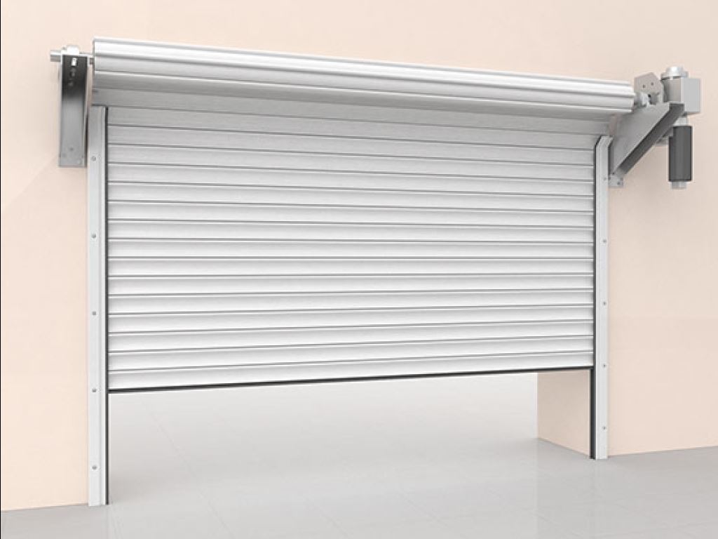 Ворота рулонные стальные с навальным приводом 4