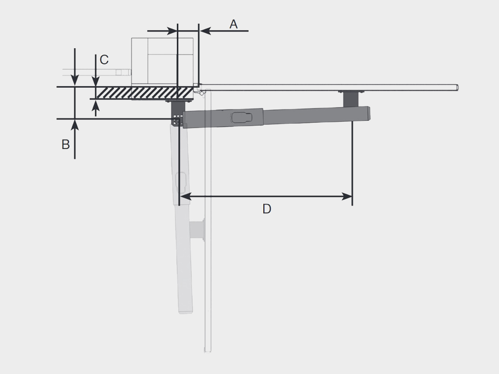 Привод рычажный для распашных ворот ARM 230 1