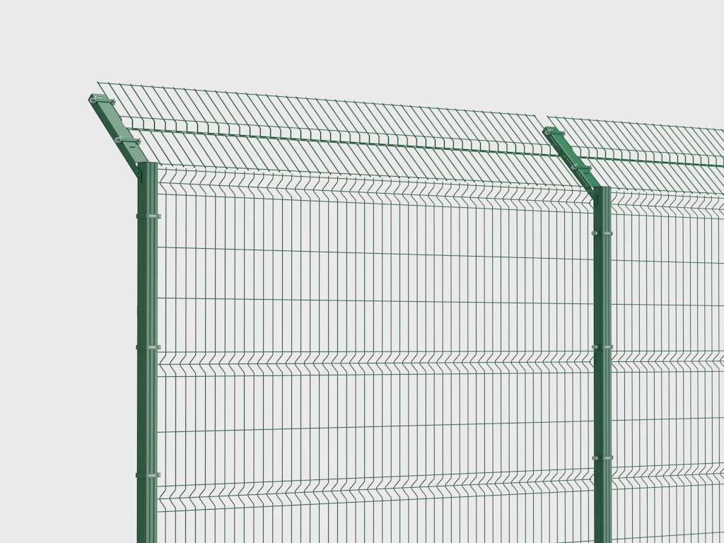 Забор из заборной секции «Оптима Лайт» и стального прутка 3,5 мм 16 Забор из заборной секции «Оптима Лайт» и стального прутка 3,5 мм 16