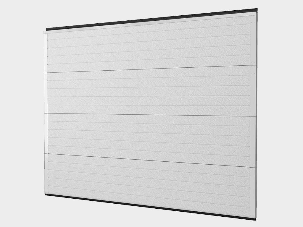 Ворота гаражные секционные из алюминиевых панелей с пружинно-инерционным механизмом RSD02LUX 11