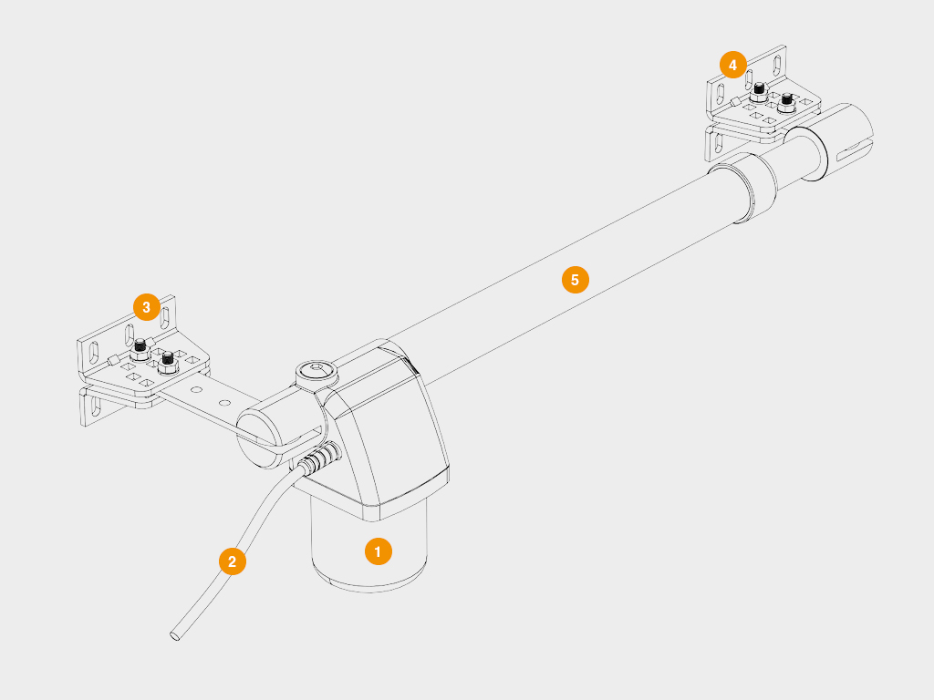Комплект автоматики для распашных ворот SWING-4000 до 800 кг + 2 пульта 1