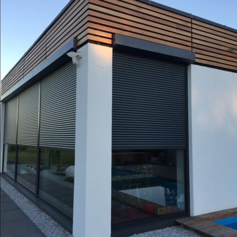 Рольставни на окна из пенозаполненного роллетного профиля RH45N 8