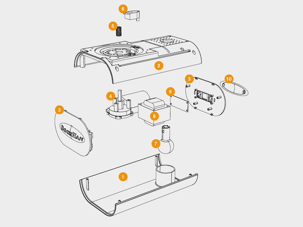 Комплект привода секционных ворот Sectional 1200 до 18 кв.м. 1