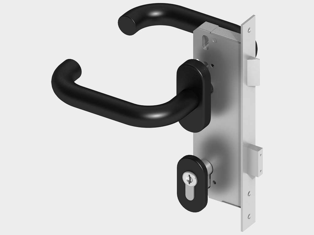 Калитка в алюминиевой раме с заполнением сендвич-панелями PSD-A 23