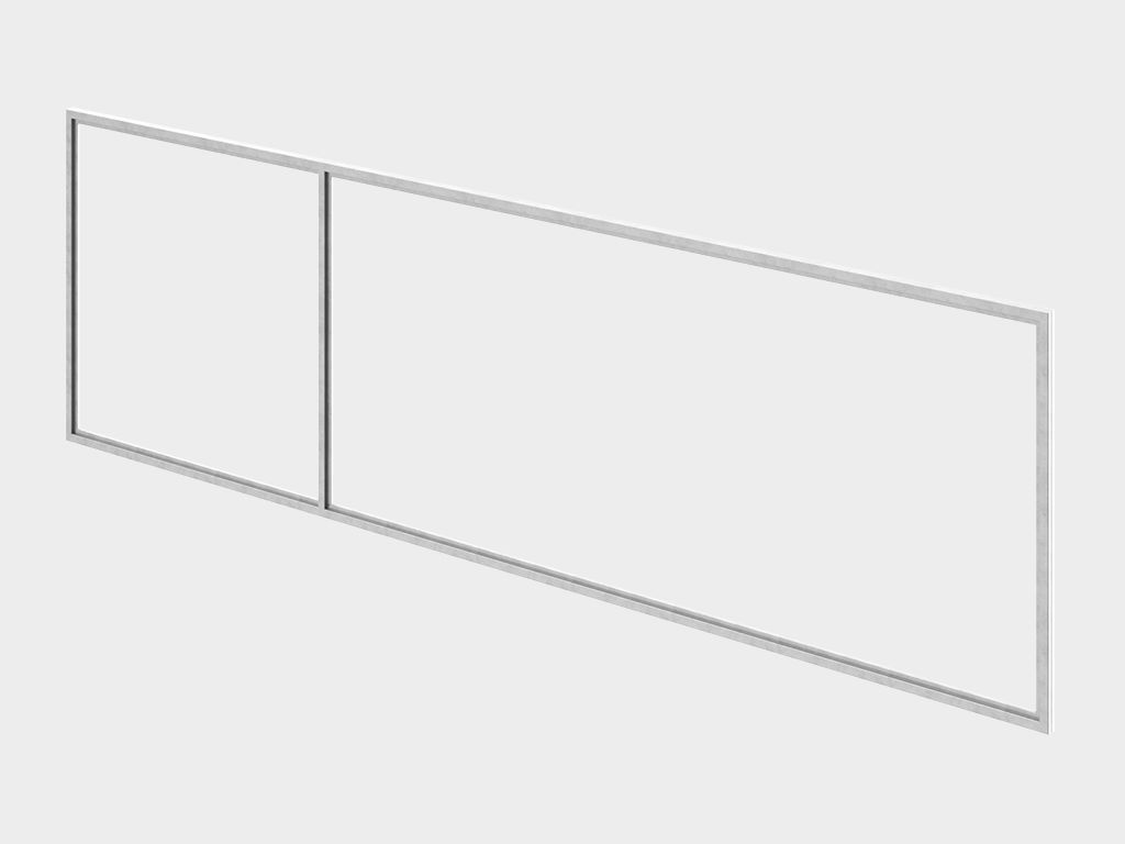 Профиль для ворот универсальный Т-образный 6000х80Х60Х1,5 2